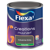 Flexa Creations muurverf industrial grey extra mat 1 liter