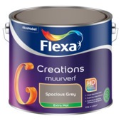 Flexa Creations muurverf spacious grey extra mat 2,5 liter