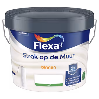 Flexa Strak op de muur mat 2,5 liter