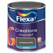 Flexa Creations muurverf industrial grey zijdemat 1 liter