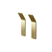 Tiger handdoekhaak set van 2 geborsteld goud