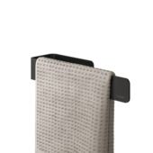 Tiger dubbele keuken- en handdoekhaak mat zwart