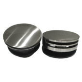 Marho Valdra afbouwdeel rond badafvoer met overloop en vulfunctie geborsteld staal