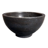 Marho Nudo waskom rond 20 x 11 cm hardsteen gezoet