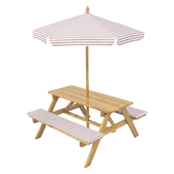 Picknicktafel Kids met parasol 100 x 100 cm kopen? Picknicktafels | Karwei
