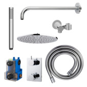 Marho Valdra regendouche set inbouw met thermostaatkraan 30 cm chroom