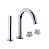 Marho Valdra afbouwdeel badrandkraan 4-gats chroom