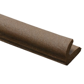 Tochtband v-profiel EPDM rubber bruin 3 meter 2 stuks