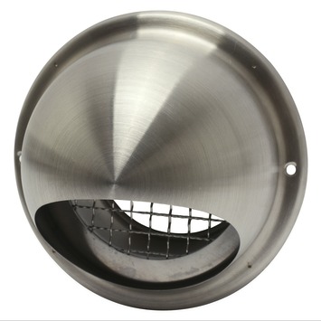 IVC Air overdrukrooster bol RVS Ø 100 mm