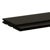Rabatdeel vuren hout zwart 1,7 x 13,5 x 240 cm