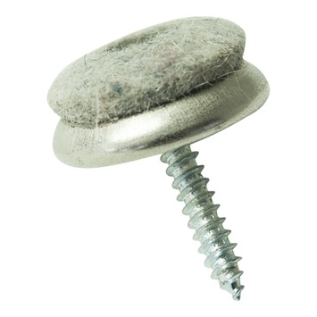 GAMMA viltglijder met schroef vernikkeld 20 mm 4 stuks