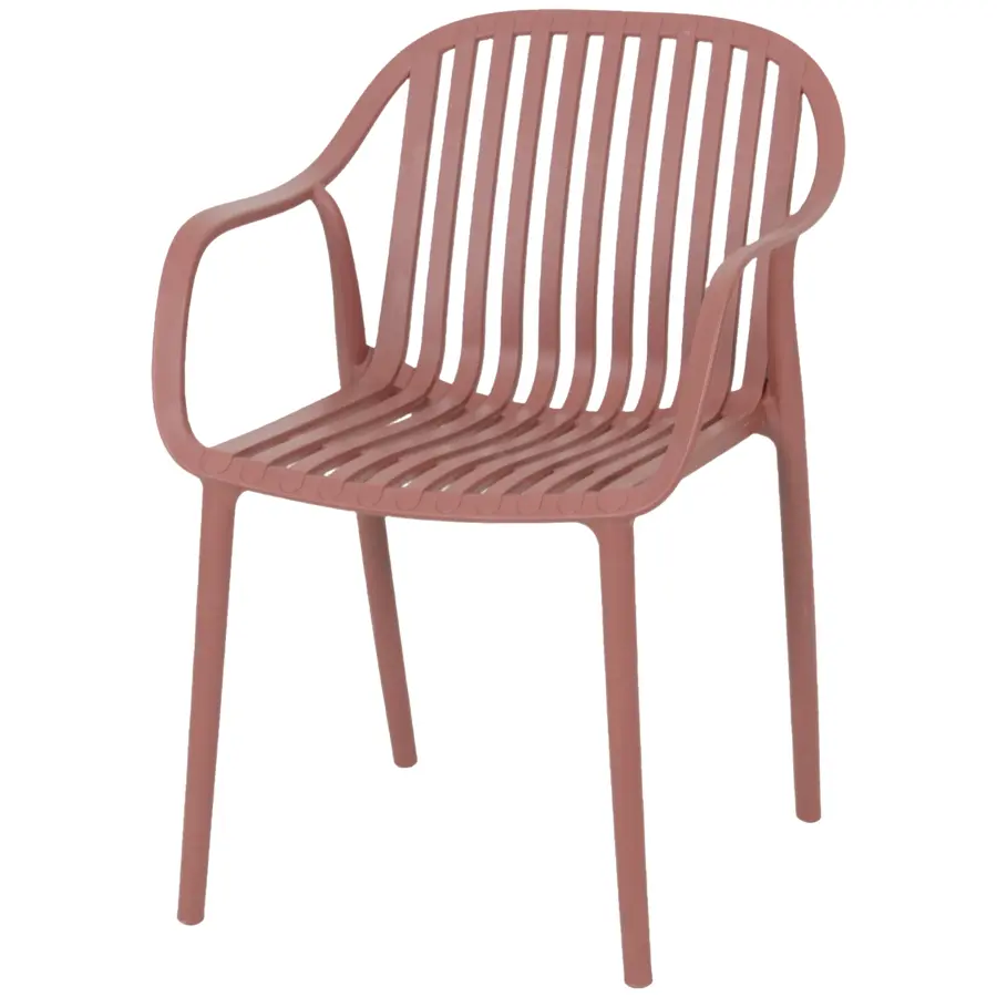 Tuinstoel Elba terracotta kunststof