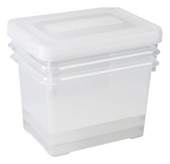 Curver opbergbox Handy transparant set 3x 20 L
