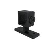 Novidade steigerbuis koppelstuk vierkant leuningdrager zwart ø 25 mm