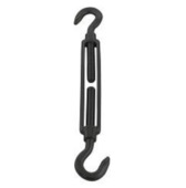 Spanner open behuizing m8 haak-haak RVS Zwart