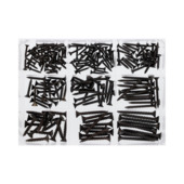 Houtschroeven set RVS Zwart 210st