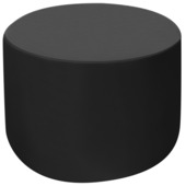 Tuintafel hoes rond zwart polyester 160 x 90 cm