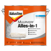 Alabastine muurverf Alles-in-1 wit mat 2,5 liter