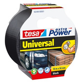 Tesa Universal Extra Power tape zwart 10 m x 50 mm
