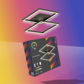 Tint Smart LED Plafondlamp Cano Zwart RGBW 