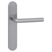 Deurkrukset Tirana blindschild aluminium RVS look