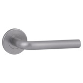 Deurkrukset Tirana rond rozet aluminium RVS look