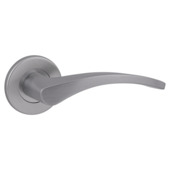 Deurkrukset Tokio rond rozet aluminium RVS look