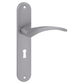 Deurkrukset Tokio sleutelgat 56mm aluminium RVS look