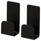 Haceka handdoekhaak Redefine metaal mat zwart 2 stuks