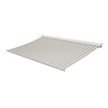 Knikarmscherm Staccato streep grijs (kleurnr. 30A734) op maat