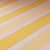 Uitvalscherm streep geel/wit (kleurnr. 8612) op maat