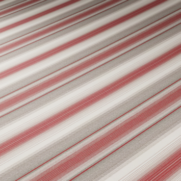 Zonneschermdoek streep rood (kleurnr. 320186) op maat