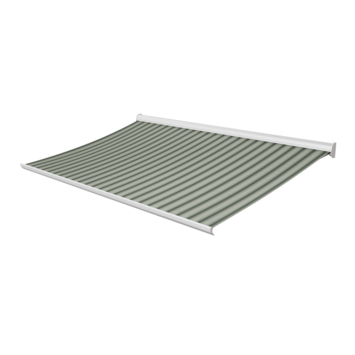 Knikarmscherm Staccato streep grijs/groen (kleurnr. 320976) op maat