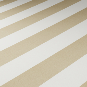 Spandoek zonneschermdoek streep bruin/wit (kleurnr. 8921) op maat