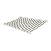 Knikarmscherm Staccato streep grijs/wit (kleurnr. T356) op maat