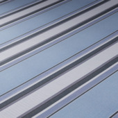 Uitvalscherm streep blauw (kleurnr. 7466) op maat