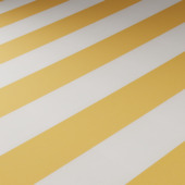 Uitvalscherm streep geel/wit (kleurnr. 315052) op maat