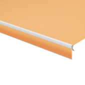 Schulprand (volant) recht effen oranje (kleurnr. U767) op maat