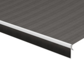 Schulprand (volant) recht gemêleerd zwart (kleurnr. 338665) op maat