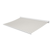 Knikarmscherm Staccato streep grijs (kleurnr. 8931) op maat