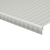 Schulprand (volant) recht streep grijs (kleurnr. 320888) op maat