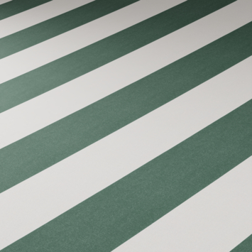 Uitvalscherm streep groen/wit (kleurnr. 8402) op maat