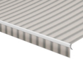 Schulprand (volant) recht streep grijs (kleurnr. 320893) op maat