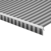 Schulprand (volant) recht streep grijs (kleurnr. 315404) op maat