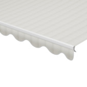 Schulprand (volant) golf streep grijs (kleurnr. T292) op maat