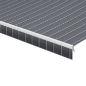 Schulprand (volant) recht streep blauw (kleurnr. T295) op maat