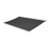 Knikarmscherm Staccato gemêleerd grijs (kleurnr. 338623) op maat