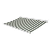 Knikarmscherm Staccato streep groen (kleurnr. T408) op maat