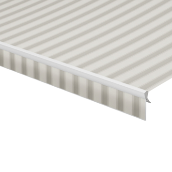 Schulprand (volant) recht streep grijs (kleurnr. 30A734) op maat