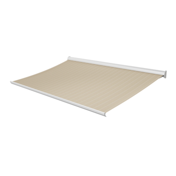 Knikarmscherm Staccato streep bruin (kleurnr. D305) op maat